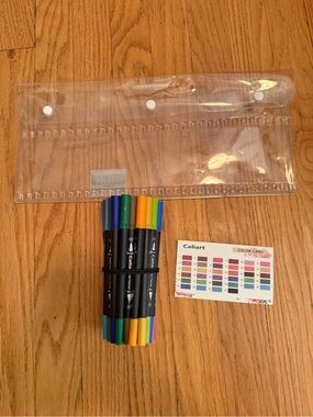 Caliart Multicolor Dual-Tip Markers Set - Assorted Colors